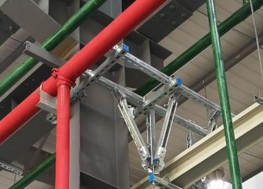 平泉该抗震支架的整体式支吊架结构协调性好